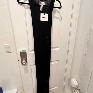 Beach Riot Black crochet Bodycon Maxi Dress